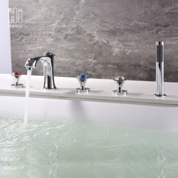 HIDEEP Full Copper Bathtub Faucet Three-piece
