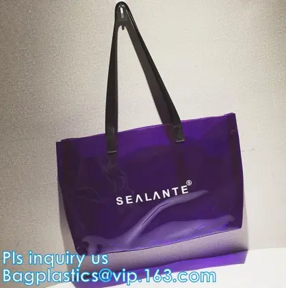 pvc transparent zipper bikini cosmetic bag, tote lady waterproof PVC swimming transparent beach bag, beach bag swimming bag