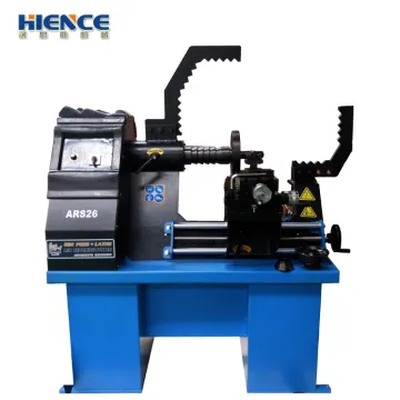 Alloy wheel rim repair machine