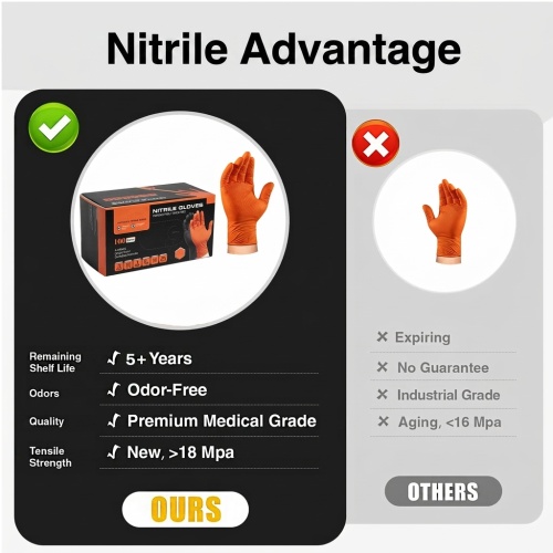Miotagan nitrile teacsaichte le daoimean 10mil orains