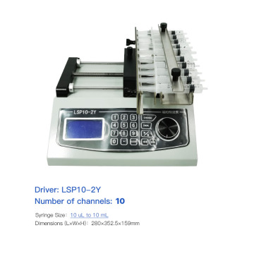 Ten Channel Syringe Pump - Multi Channel Programmable Syringe Pumps