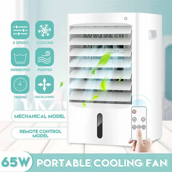 Portable Air Conditioner 65W 220V Household Air Cooler 4.5L Water Tank Humidifier Purifier Summer Cooling Fan Air Conditioning