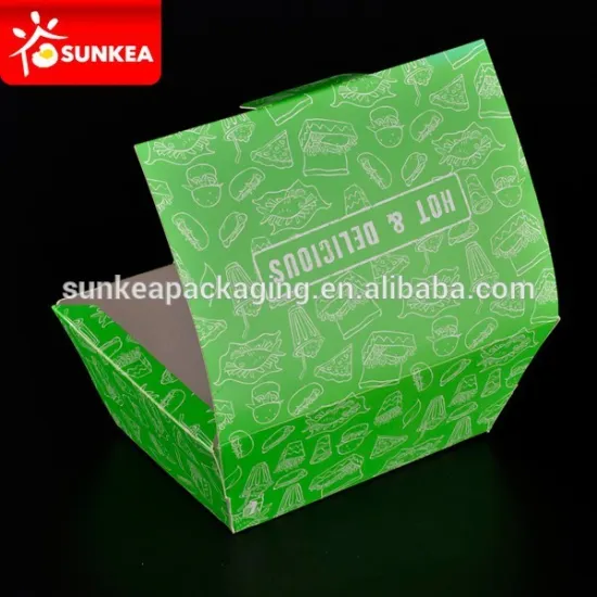 Green Sustainable carryout cake boxes