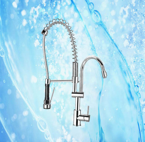 Solid Brass Kitchen Faucets with Revolvable Spout (LS-A3)