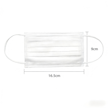 Máscara plana descartável confortável e respirável
