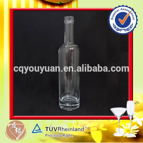 food grade 375ml high quality glass small bottle of liquor