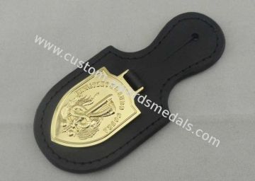 Personalized Leather Keychains , Einsatzkommando Cobra Leather Pocket Badge