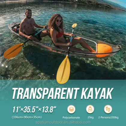 Transparent Kayaks: Spatium's 2024 Collection - Crystal Rowing Boats for Sale