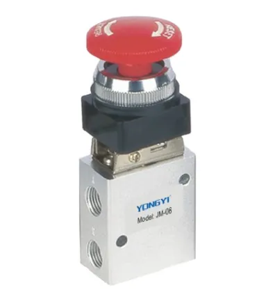 JM Series JM-06 Pneumatic Push Button Mechanical Valve 3/2 Way