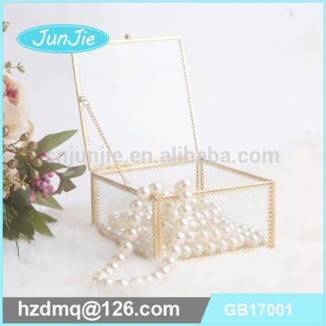 Customized Small Glass Box Glass Jewelry Box