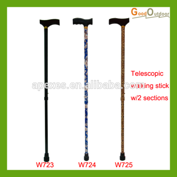 W724 CE Certificate Wood Handle Aluminum Walking Stick