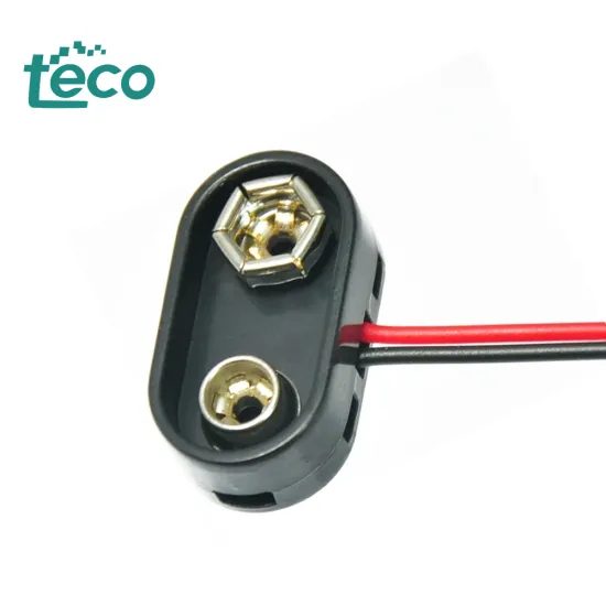 9V Dual Wires T Type Battery Clip Connectors and Buckle Holder for Easy Battery Management