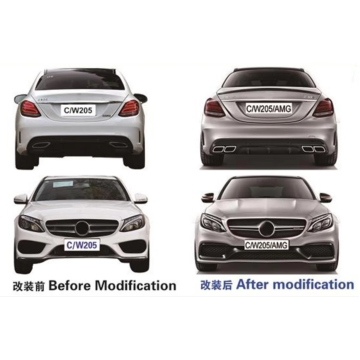 FOR BENZ W205 AMG C63 BODY KIT 14-16