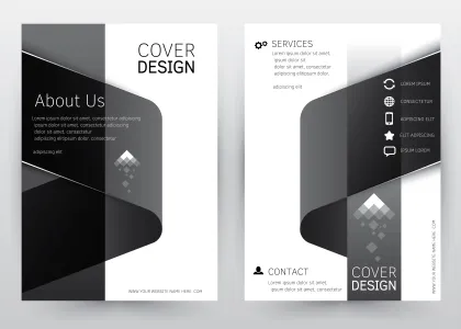 Black and white book/magazine