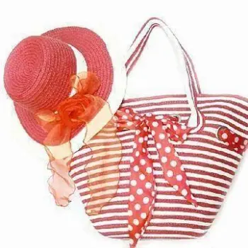 Straw Beach Bag, Available in Various Colors, Sizes and Designs