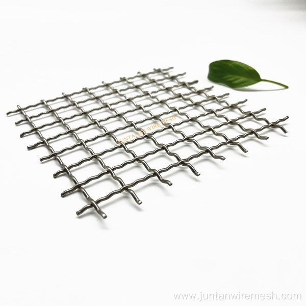 crimped woven wire mesh stainless steel high strength