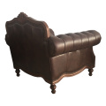 American solid wood sofa for single person
