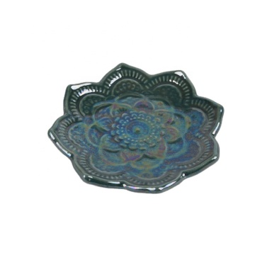 Ceramic Flower Shaped Jewelry Display Tray with Custom Logo