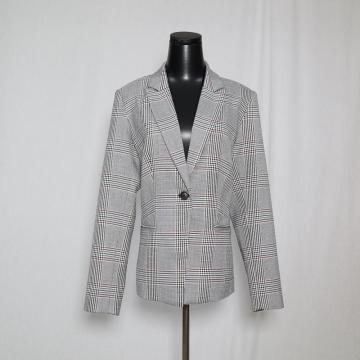 Damesjack Fashion Plaid Coat