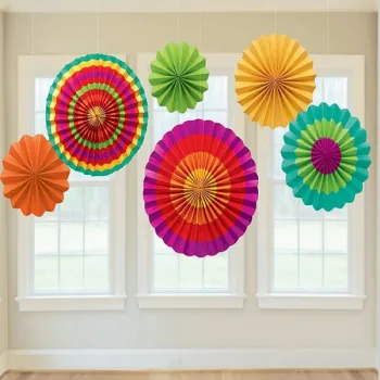 Manufacturer colorful printing offset paper fan