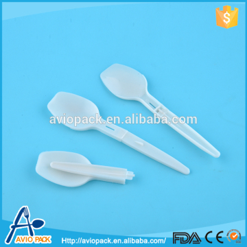 Non-toxic pp plastic folding soup spoon in different shapes
