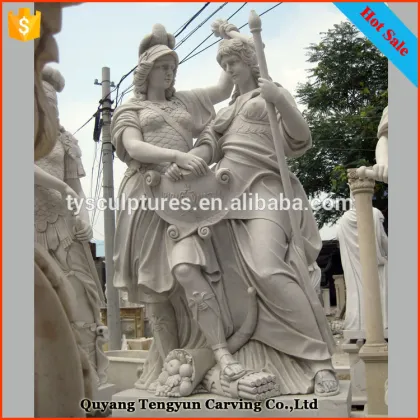 European popular life size ancient greek stone man and woman statue westerners for decoration