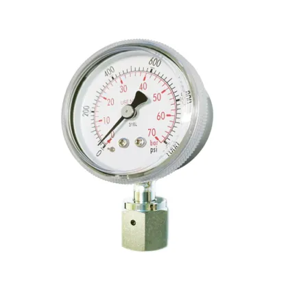 High purity pressure gauge