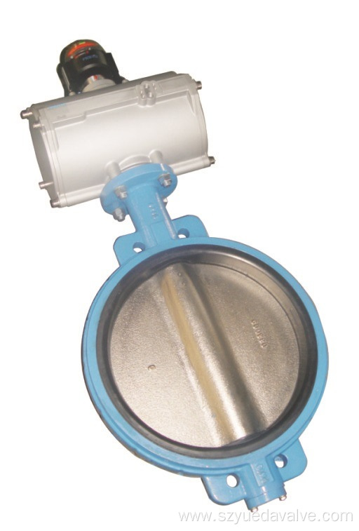 Pneumatic Wafer Butterfly Valve with Limited Swi