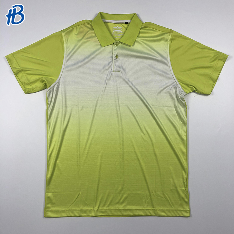 polo de color blanco amarillo personalizado para hombres