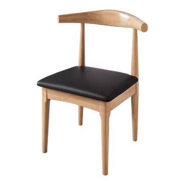 Silla de restaurante de madera maciza de venta caliente barata