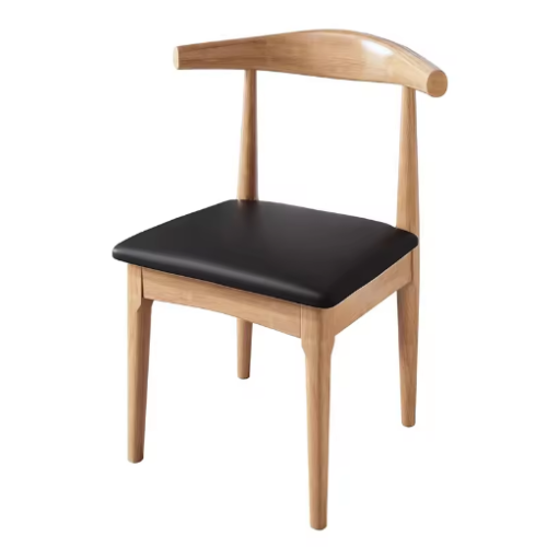 Silla de restaurante de madera maciza de venta caliente barata