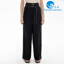 Pantalones largos a rayas color block