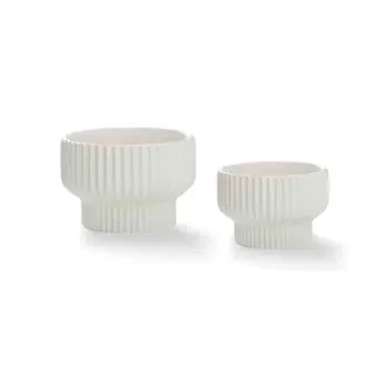 Unique Ceramic Flower Pots with Drainage Holes - Indoor Outdoor Porcelain Planters