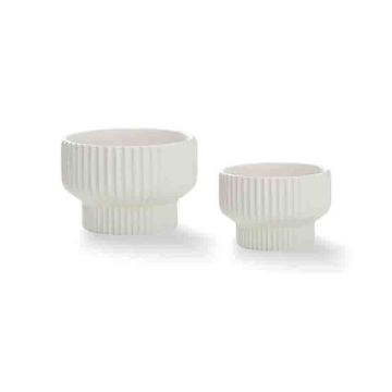 Unique Ceramic Flower Pots with Drainage Holes - Indoor Outdoor Porcelain Planters