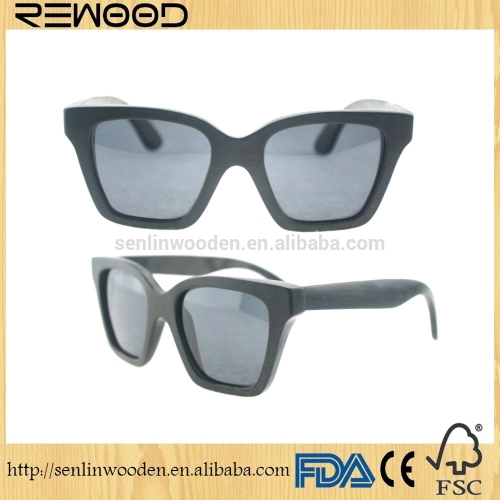 Wholesale cheap promotion bamboo sunglasses 2016 fashion wooden sunglasses in stock