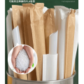 white disposable PLA poly lactic acid degradable straw