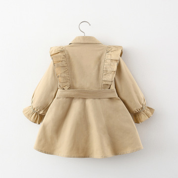 Girls' Spring And Autumn Trench Coat