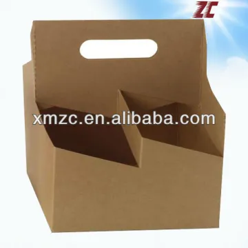 USA Hot Sale Factory Direct Sale Kraft Paper Coffee Cup Carrier, Cup Holder