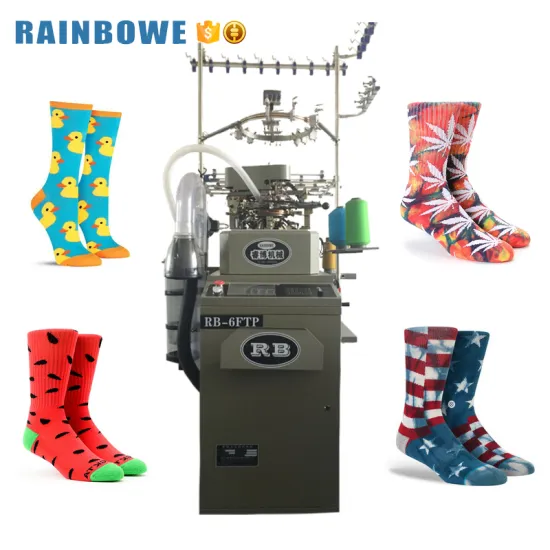 Computerized 3D Automatic Socks Machine for Sale: Including Spare Parts & 1-Year Online Support, Easy to Operate