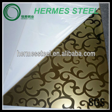 bronze finish stainless steel etching sheet