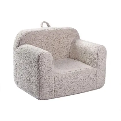 Teddy Velvet Plaid Comfortable Sofa In A Box