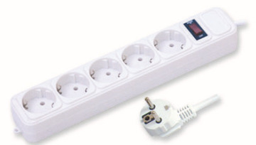 5 outlet European type surge protector