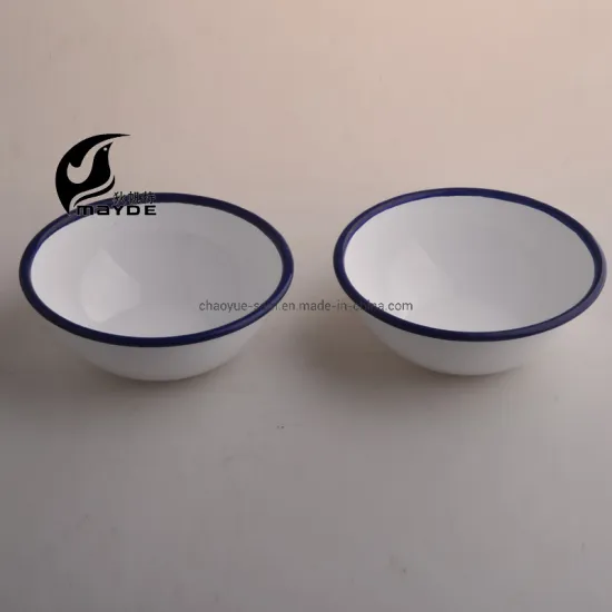 White Promotional Storage Enamel Rice Bowl