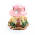 40mm Kawaii Mushroom House Piccola resina artigianale Fairy Garden Accessori Decor Part