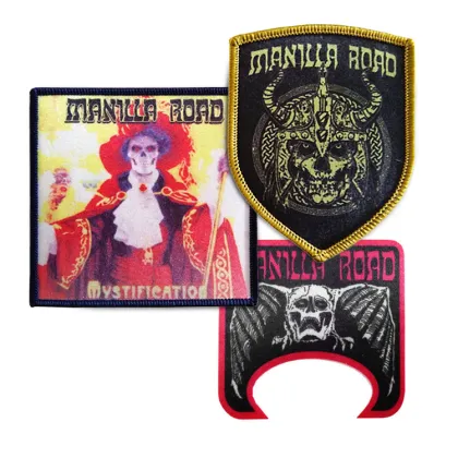 Customized Sublimation Printing Iron on Patches with Merrow Border for Jeans