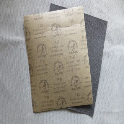 Hubei Zhongtai Soldier Brand Wet and Dry Sandpaper Factory Abrasive Sheets