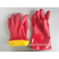 PVC impregnated cold gloves with cashmere lining