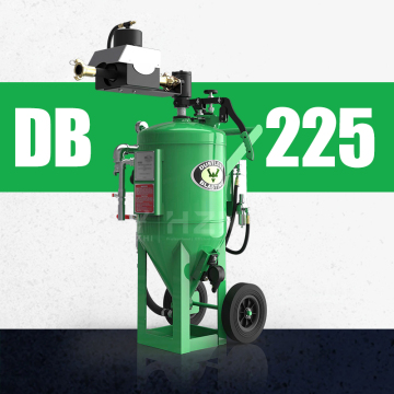 Portable DB225D Dustless Mobile Pressure Wet Blast Pot Sand Blasting Tank