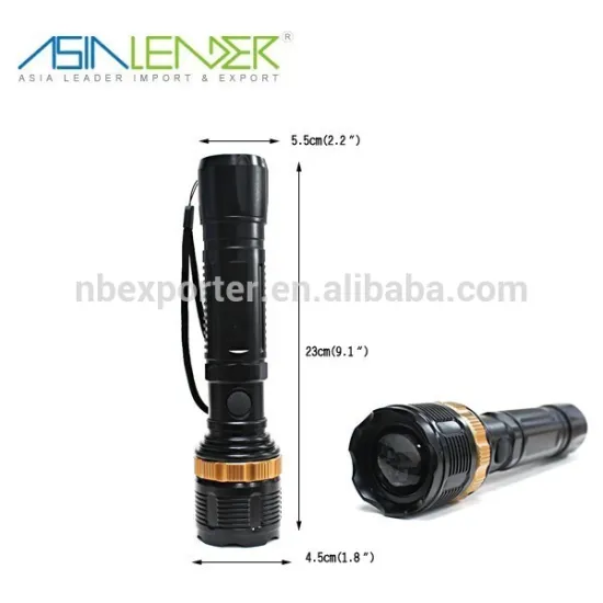 High Power Zoomable Roating Focus LED Flashlight