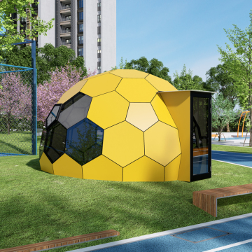 5M Diameter Glass Dome House: Prefab Permanent Glamping Tent for Luxury Resort Living